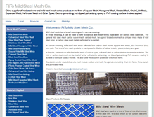 Tablet Screenshot of mildsteelmesh.com